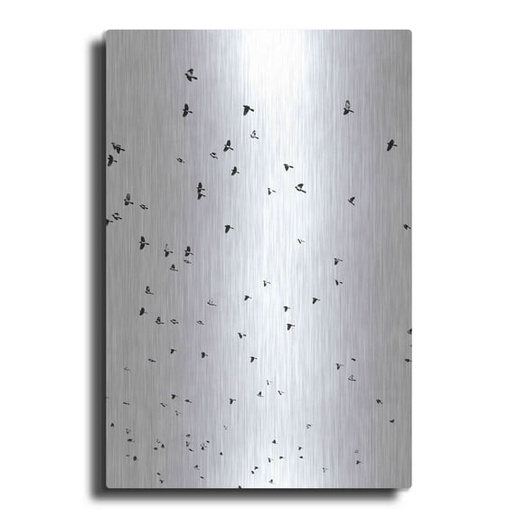 Luxe Metal Art 'Bird Constellation' by Luxe Portfolio, Metal Wall Art, 24"x36"