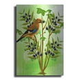 thumbnail image 1 of Luxe Metal Art 'Bird on Plant' by Ata Alishahi, Metal Wall Art, 16"x24", 1 of 7