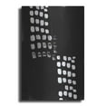 thumbnail image 1 of Luxe Metal Art 'Black and White Abstract' by Linda Woods, Metal Wall Art, 24"x36", 1 of 9