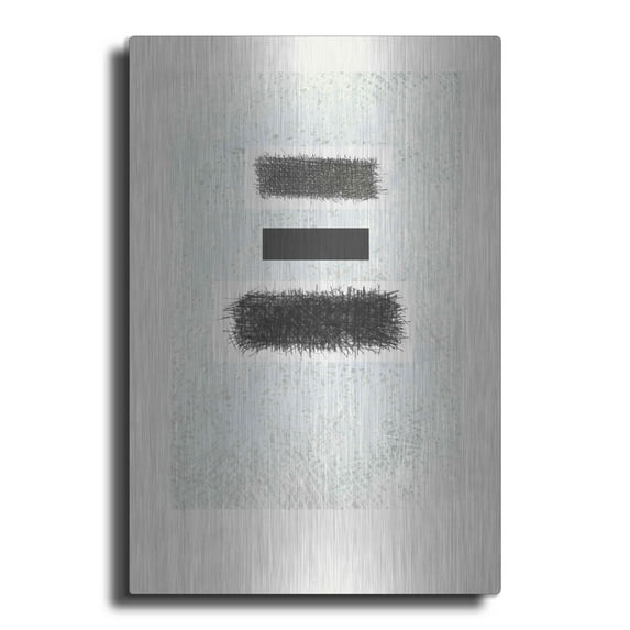 Luxe Metal Art 'Blackout' by Mike Schick, Metal Wall Art, 16"x24"