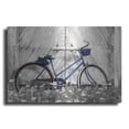 thumbnail image 1 of Luxe Metal Art 'Blue Bike at Barn' by Lori Deiter, Metal Wall Art, 16"x12", 1 of 9
