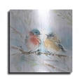 thumbnail image 1 of Luxe Metal Art 'Bluebird Pair in Spring' by Katrina Pete, Metal Wall Art, 24"x24", 1 of 8