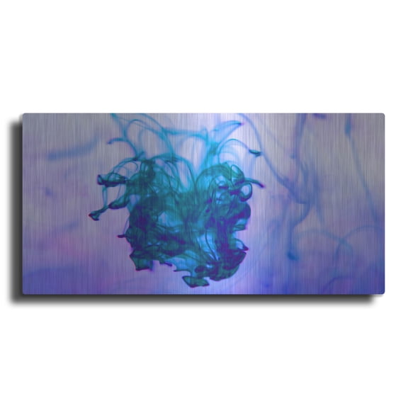 Luxe Metal Art 'Blurry Memory' by Luxe Portfolio, Metal Wall Art, 24"x12"