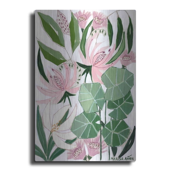 Luxe Metal Art 'Bohemia 1' by Marisa Anon, Metal Wall Art, 12"x16"