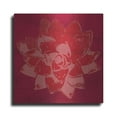 thumbnail image 1 of Luxe Metal Art 'Boho Succulent Red' by Linda Woods, Metal Wall Art, 36"x36", 1 of 9