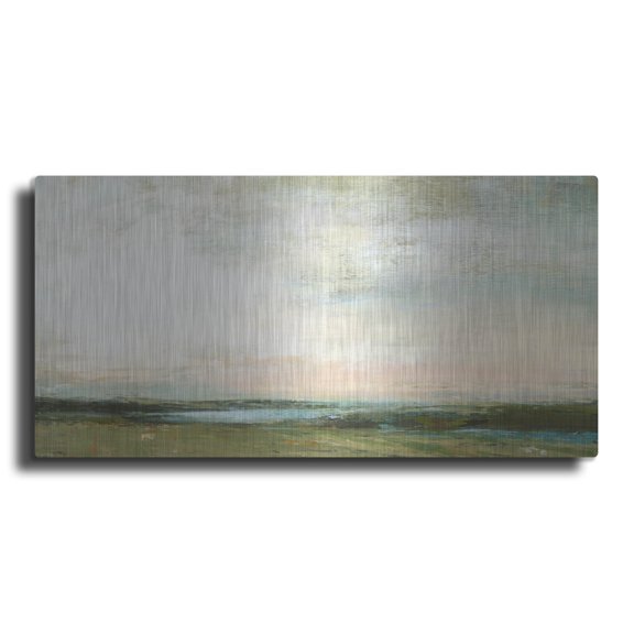 Luxe Metal Art 'Bridgehampton' by Suzanne Nicoll, Metal Wall Art, 48"x24"
