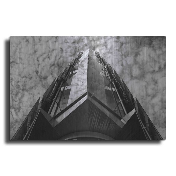 Luxe Metal Art 'Bt Issy' by Sebastien Lory, Metal Wall Art, 16"x12"