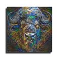 thumbnail image 1 of Luxe Metal Art 'Buffalo Bison' by Pedro Gavidia Metal Wall Art, 36" x 36", 1 of 8