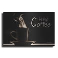 thumbnail image 1 of Luxe Metal Art 'But First Coffee' by Lori Deiter, Metal Wall Art, 16" x 12", 1 of 9