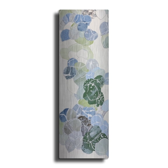 Luxe Metal Art 'Butterfly Garden Place 1' by Coco Good Metal Wall Art, 16" x 48"