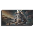 thumbnail image 1 of Luxe Metal Art 'Cat Samurai' by Rey Klimt Metal Wall Art, 48" x 24", 1 of 9