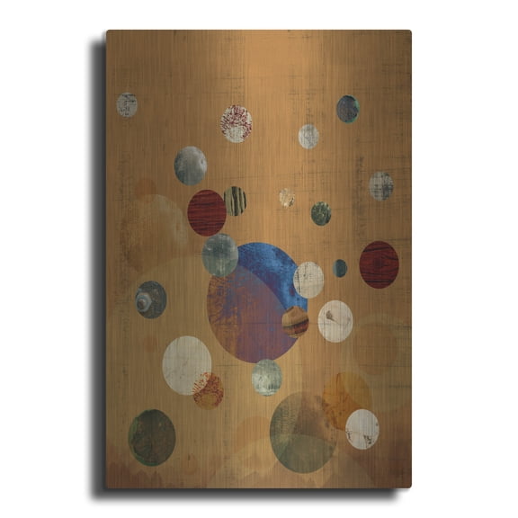 Luxe Metal Art 'Celeste 1'  by Alicia Ludwig Metal Wall Art, 12" x 16"