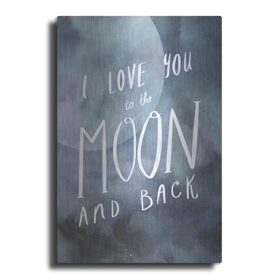 Luxe Metal Art 'Celestial Love III' by Victoria Borges Metal Wall Art, 12"x16"