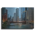 thumbnail image 1 of Luxe Metal Art 'Chicago River' by Luxe Portfolio, Metal Wall Art, 36"x24", 1 of 9