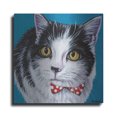 thumbnail image 1 of Luxe Metal Art 'Classy Cat I' by Carolee Vitaletti, Metal Wall Art, 12"x12", 1 of 7
