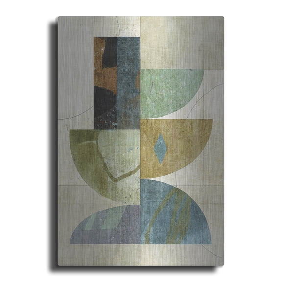 Luxe Metal Art 'Collage No. 29' by Suzanne Nicoll Metal Wall Art, 24" x 36"