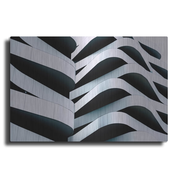 Luxe Metal Art 'Concrete Puzzle' by Luxe Portfolio, Metal Wall Art, 36"x24"