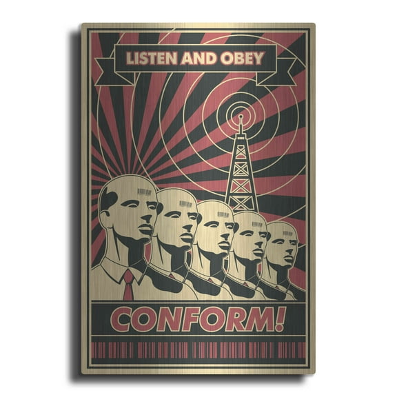 Luxe Metal Art 'Conform' Metal Wall Art, 16"x24"