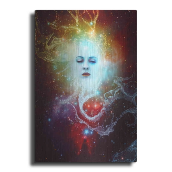 Luxe Metal Art 'Conscience' by Mario Sanchez Nevado, Metal Wall Art, 16"x24"