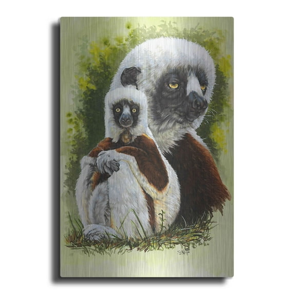 Luxe Metal Art 'Coquette' by Barbara Keith, Metal Wall Art, 24"x36"