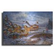 thumbnail image 1 of Luxe Metal Art 'Country Cottages' by Nicky Boehme, Metal Wall Art, 36"x24", 1 of 9