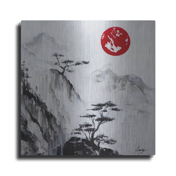 Luxe Metal Art 'Crystal Silence' Metal Wall Art, 36"x36"