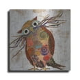 thumbnail image 1 of Luxe Metal Art 'Curious Owl 2' by St. Hilaire Elizabeth, Metal Wall Art, 12"x12", 1 of 9