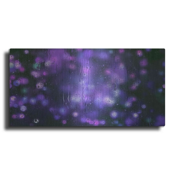 Luxe Metal Art 'Cyber Grapes II' by Unknown Artist, Metal Wall Art, 24"x12"