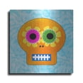 thumbnail image 1 of Luxe Metal Art 'Day Of The Dead IV' by Linda Woods, Metal Wall Art, 24"x24", 1 of 8