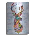 thumbnail image 1 of Luxe Metal Art 'Deer' by Artpoptart, Metal Wall Art, 24"x36", 1 of 9