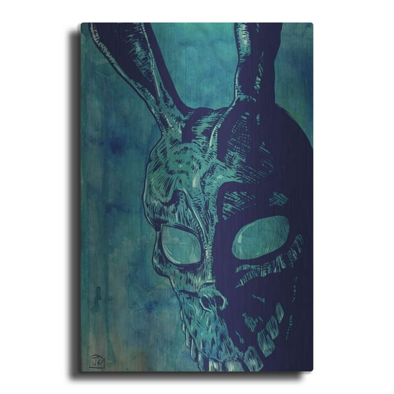 Luxe Metal Art 'Donnie Darko' by Giuseppe Cristiano, Metal Wall Art, 16"x24"