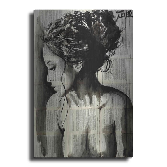 Luxe Metal Art 'Dreamer' by Loui Jover, Metal Wall Art, 16"x24"