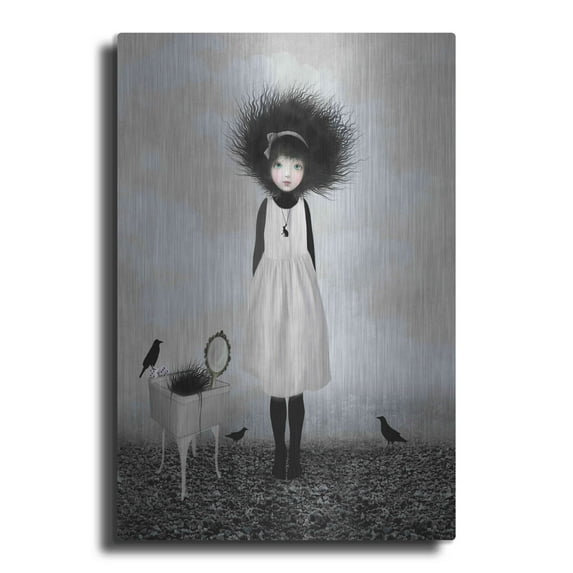 Luxe Metal Art 'Dulcimer' by Art & Ghosts, Metal Wall Art, 12"x16"