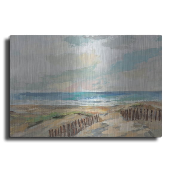 Luxe Metal Art 'Dunes'  by Silvia Vassileva Metal Wall Art, 24" x 16"