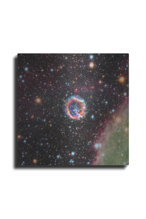 'EO102 Supernova,' Metal Wall Art, 12" x 12"