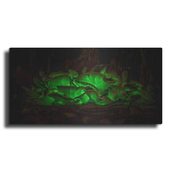 Luxe Metal Art 'Emerald Boom' by Epic Portfolio Metal Wall Art, 24"x12"