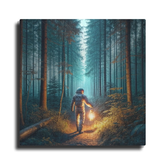 Luxe Metal Art 'Explorer' by Rey Klimt Metal Wall Art, 36" x 36"