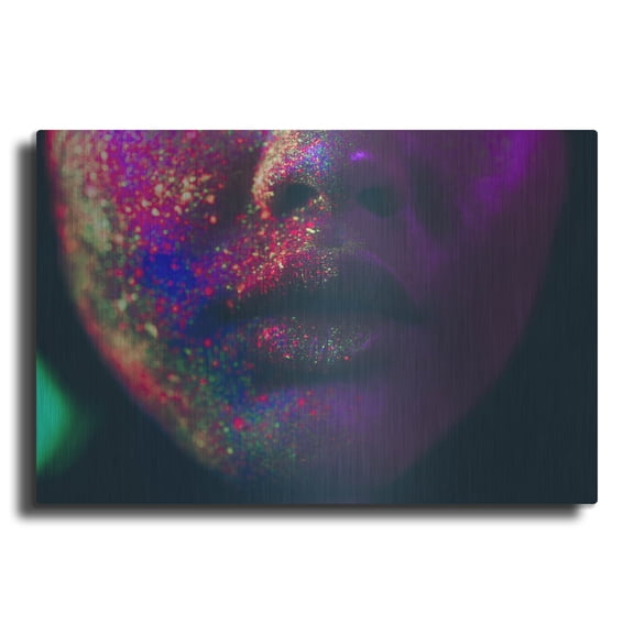 Luxe Metal Art 'Fairy Tale Kiss' by Luxe Portfolio, Metal Wall Art, 16"x12"