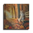 thumbnail image 1 of Luxe Metal Art 'Fall Afternoon In A Park' by Rey Klimt Metal Wall Art, 24" x 24", 1 of 8