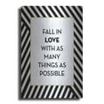 thumbnail image 1 of Luxe Metal Art 'Fall In Love' by Lettered & Lined, Metal Wall Art, 16"x24", 1 of 9