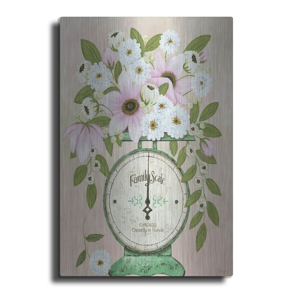 Luxe Metal Art 'Family Scale' by Tanya Nyp Metal Wall Art, 24" x 36"