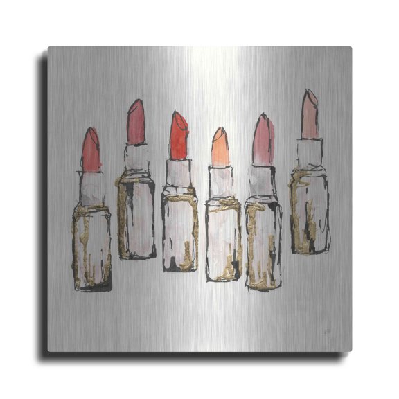 Luxe Metal Art 'Fashion First II' by Chris Paschke, 24"x24"