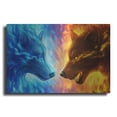thumbnail image 1 of Luxe Metal Art 'Fire and Ice' by JoJoesArt, Metal Wall Art, 36"x24", 1 of 9