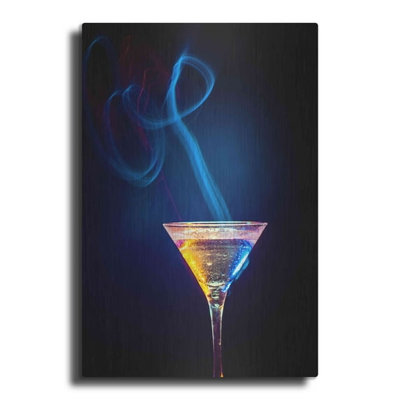 Luxe Metal Art 'Flamming Jesus' by Epic Portfolio, Metal Wall Art, 24"x36"