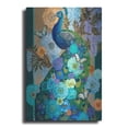 thumbnail image 1 of Luxe Metal Art 'Floral Peacock' by David Galchutt, Metal Wall Art, 16"x24", 1 of 9