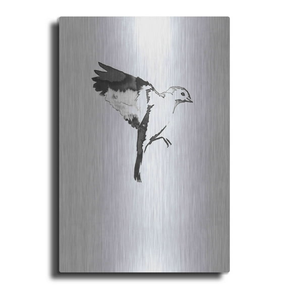Luxe Metal Art 'Flying Bird I' by Incado, Metal Wall Art, 16"x24"