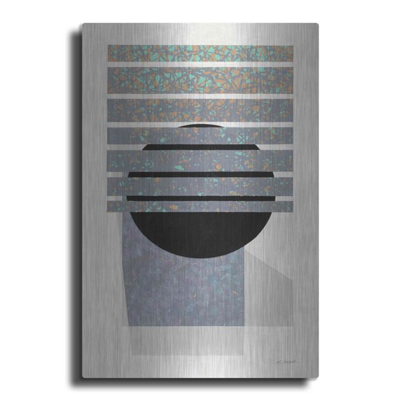 Luxe Metal Art 'Full Moon II V2' by Mike Schick, Metal Wall Art, 24"x36"