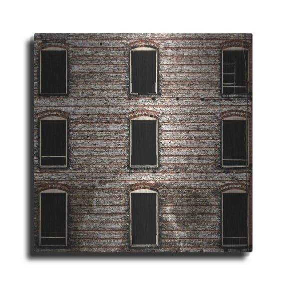 Luxe Metal Art 'Geometry No 14 Color Version' by Brian Carson, Metal Wall Art, 36"x36"