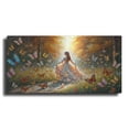 thumbnail image 1 of Luxe Metal Art 'Girl & Butterflies' by Rey Klimt Metal Wall Art, 24" x 12", 1 of 10