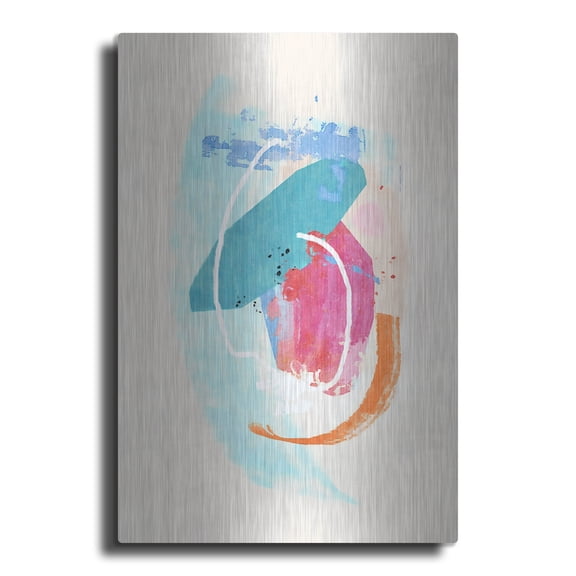 Luxe Metal Art 'Glitter No 2' by Suzanne Nicoll, Metal Wall Art, 12"x16"